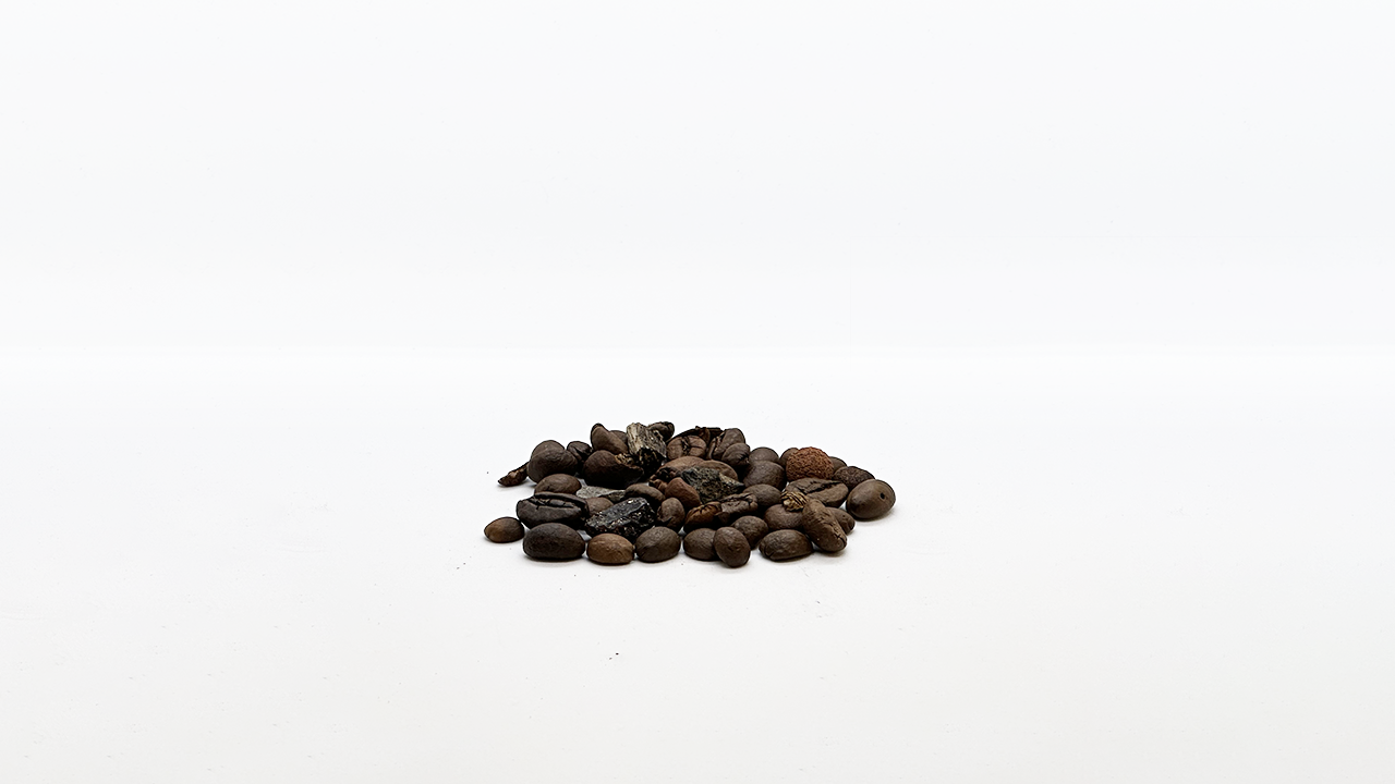 Coffee beans, visible spectrum